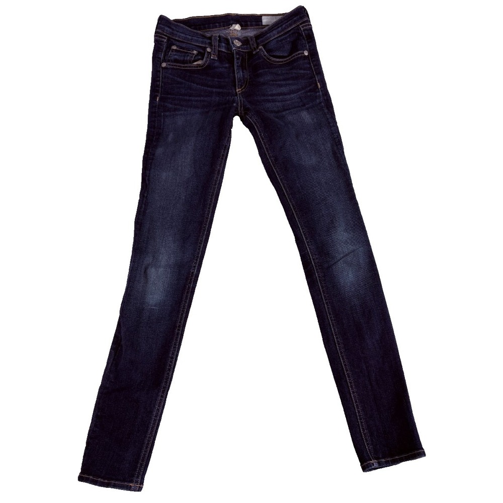 Rag & Bone Skinny Jeans Women 25 Dark Blue Denim Authentic Stretch Everyday Wear